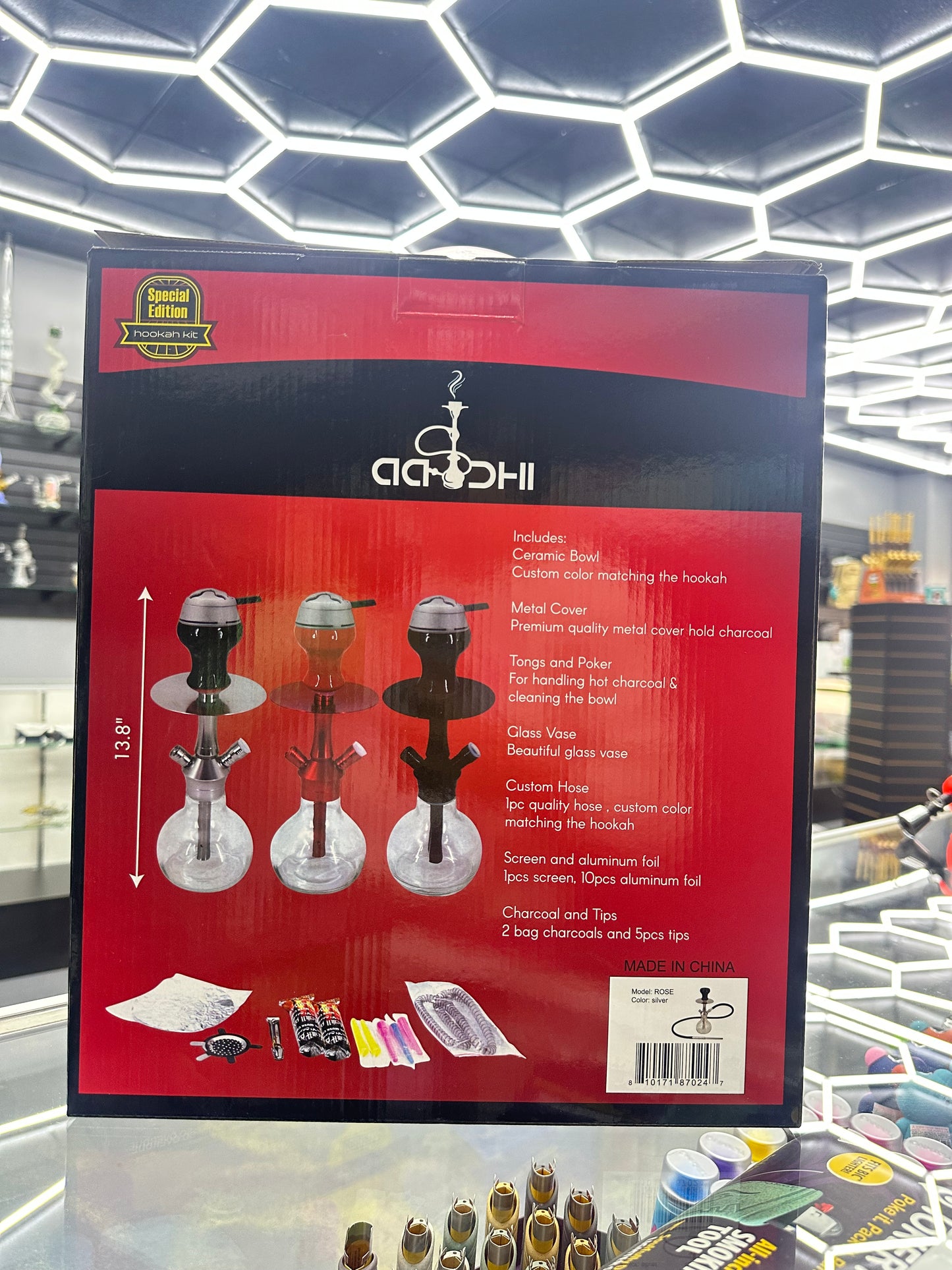 AADHI Special Edition Hookah Kit Silver
